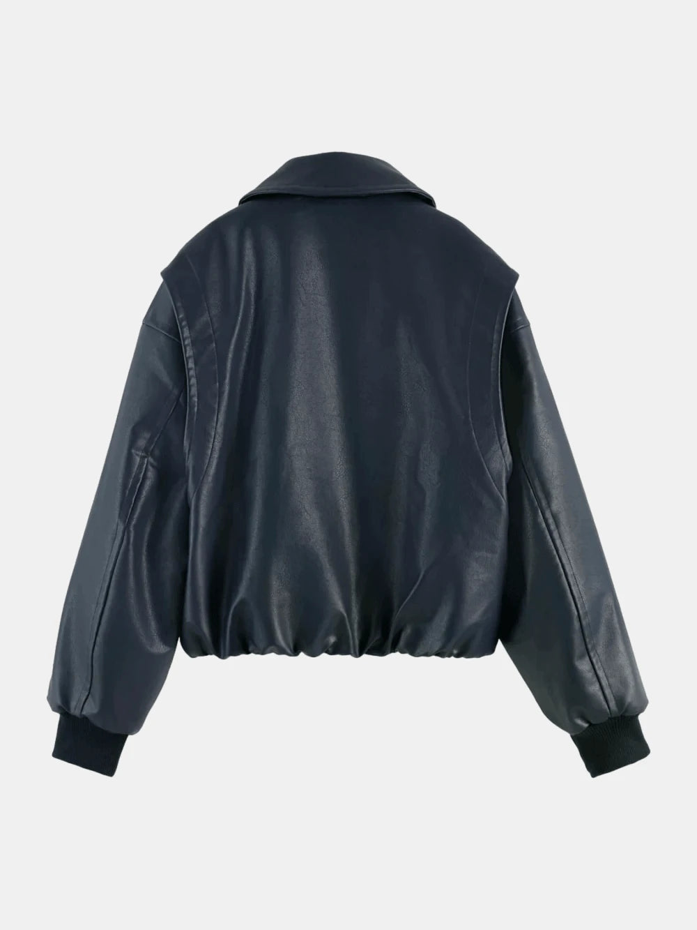 faux-leather-bomber-jacket back view by Scotch & Soda