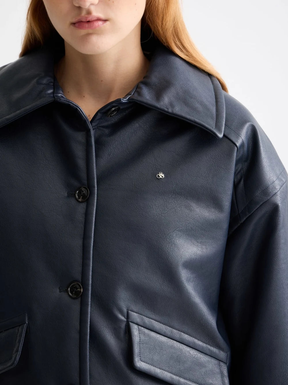 faux-leather-bomber-jacket detail shot by Scotch & Soda