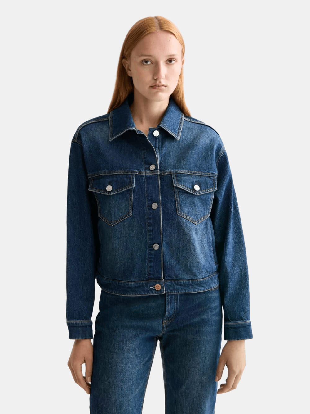 cropped-denim-jacket-let-it-rain-750-year-celebration side view by Scotch & Soda