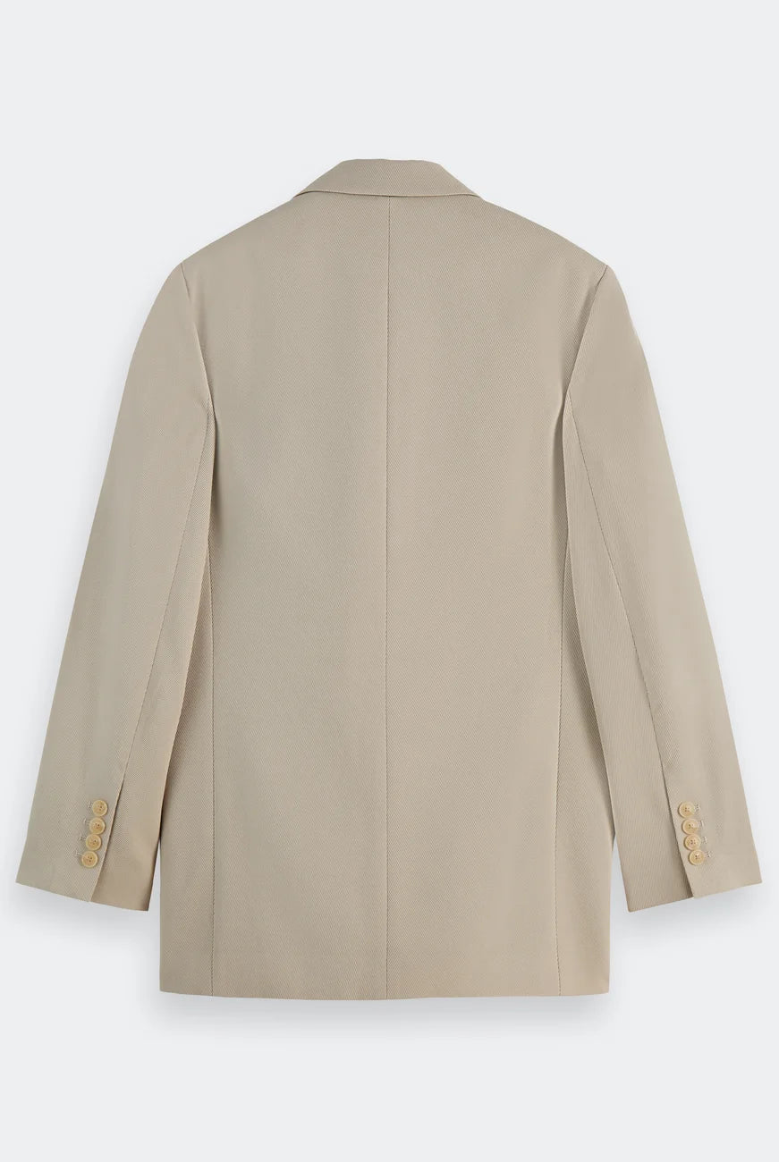 Gabardine Blazer flat lay back view by Scotch & Soda