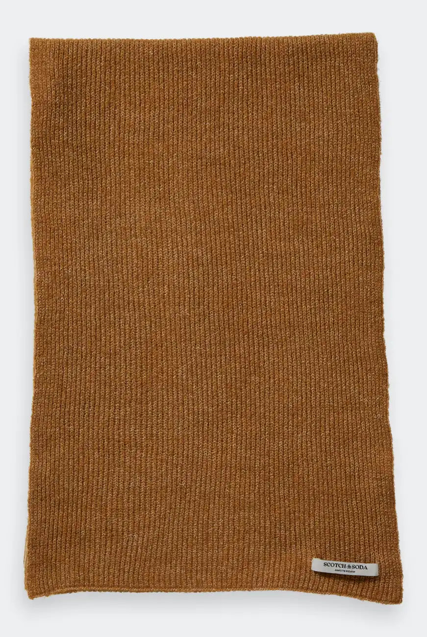 Logo Knitted Scarf alternate angle by Scotch & Soda