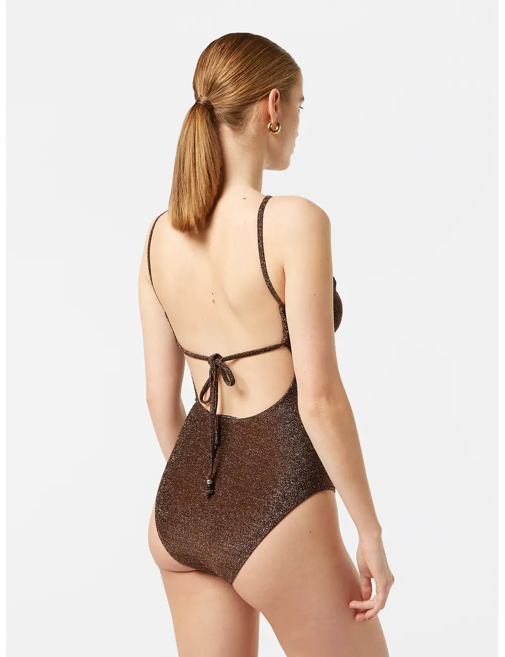 Lurex Swimsuit detail shot showing fabric and craftsmanship by Scotch & Soda