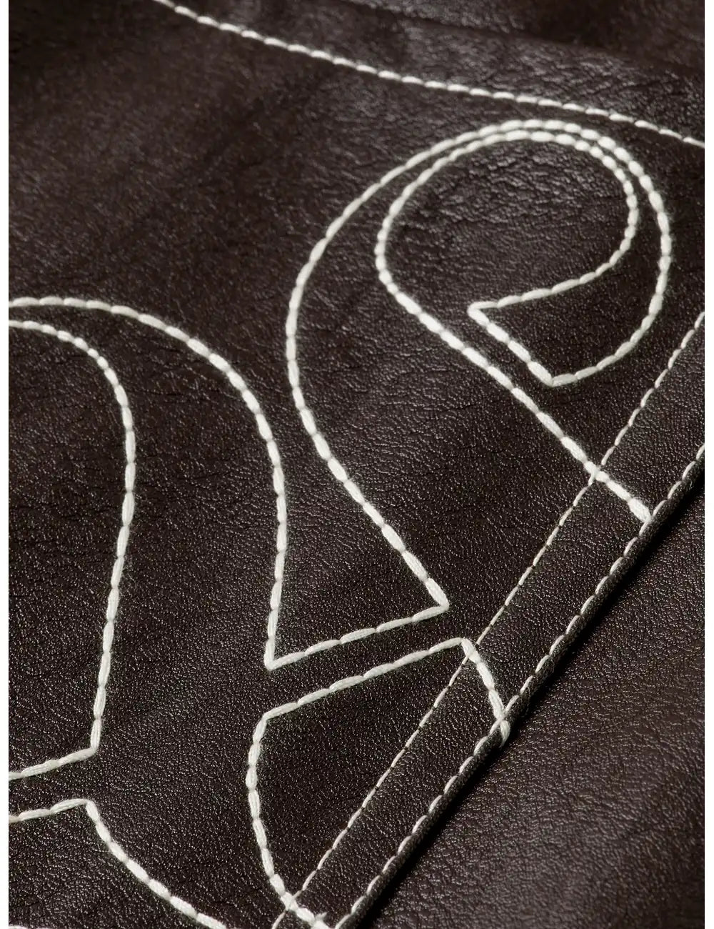 Faux Leather Midi Skirt detail view by Scotch & Soda