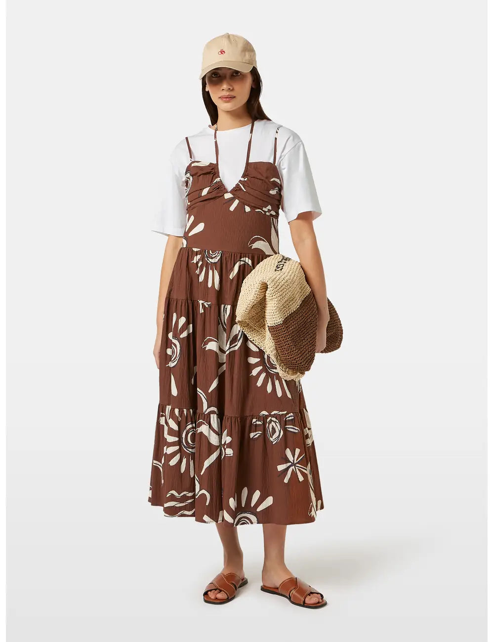 Cotton Seersucker Dress detail shot showing fabric and craftsmanship by Scotch & Soda