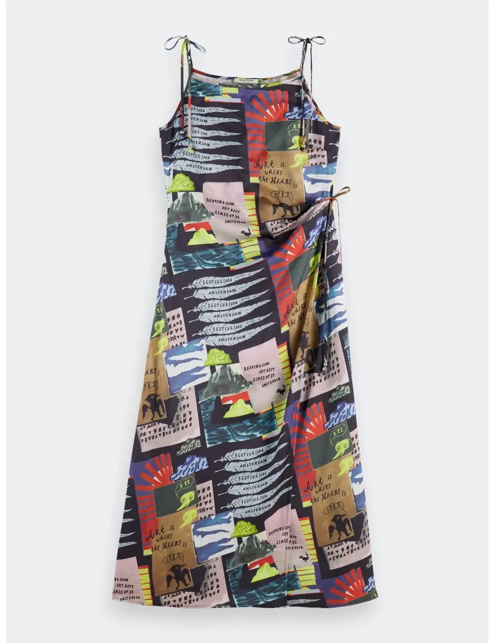 Midi Slip Dress flat lay front view by Scotch & Soda