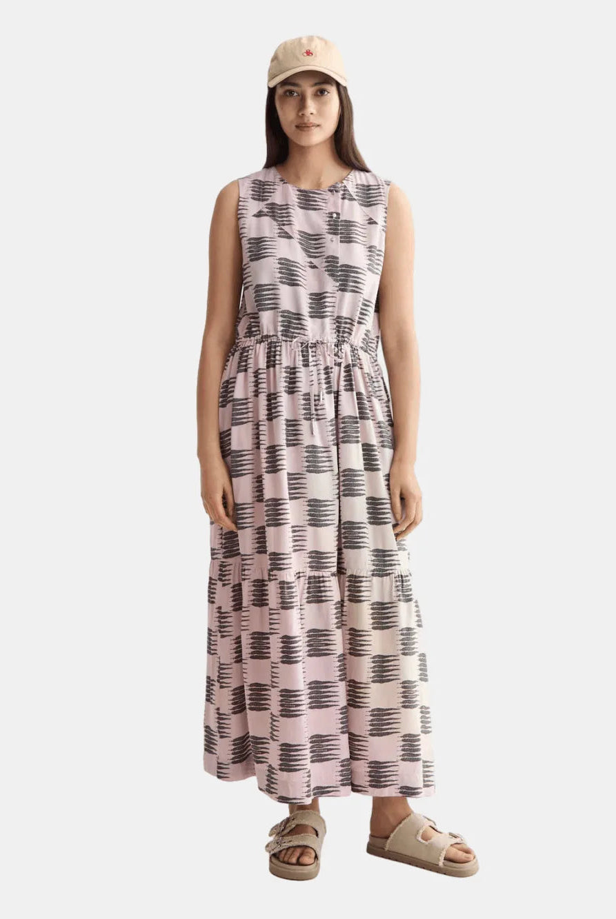 Midi Dress With Gathered Waist - Scotch & Soda