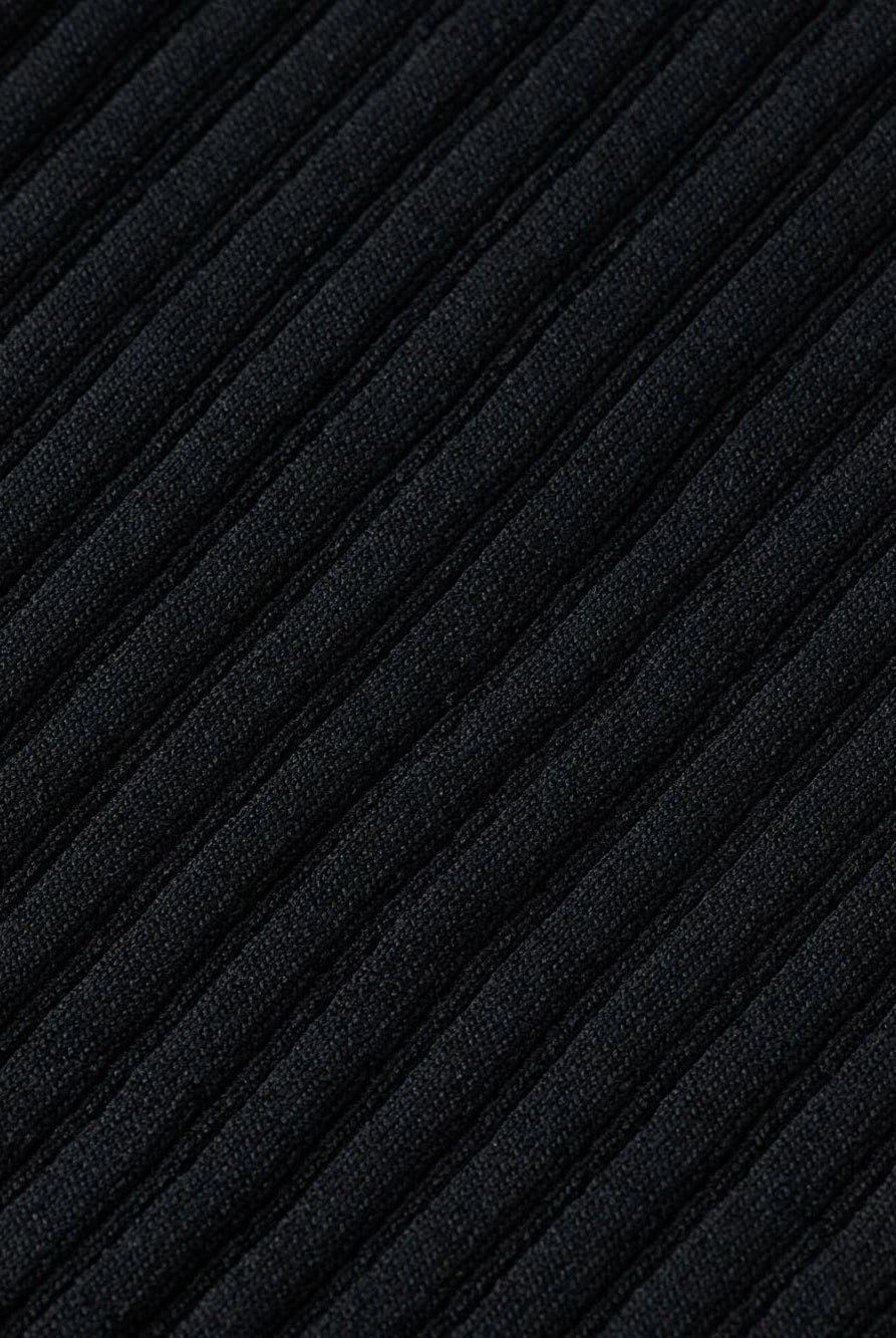 skinny-rib-knitted-wrap-dress detail shot by Scotch & Soda