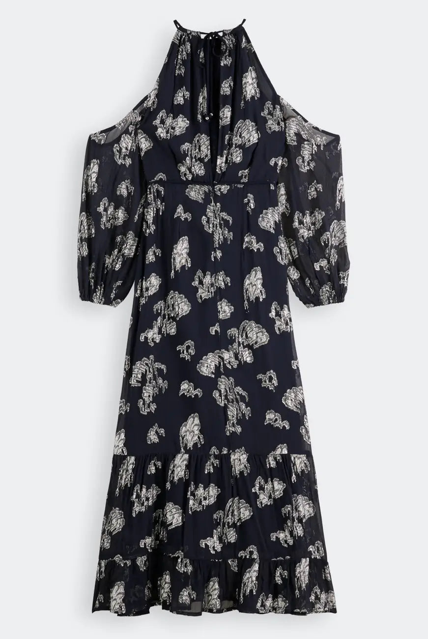 Fil Coupe Maxi Dress flat lay back view by Scotch & Soda