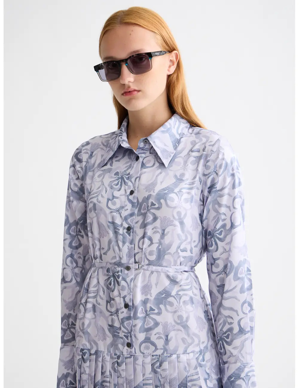 Belted Shirt Dress front view by Scotch & Soda