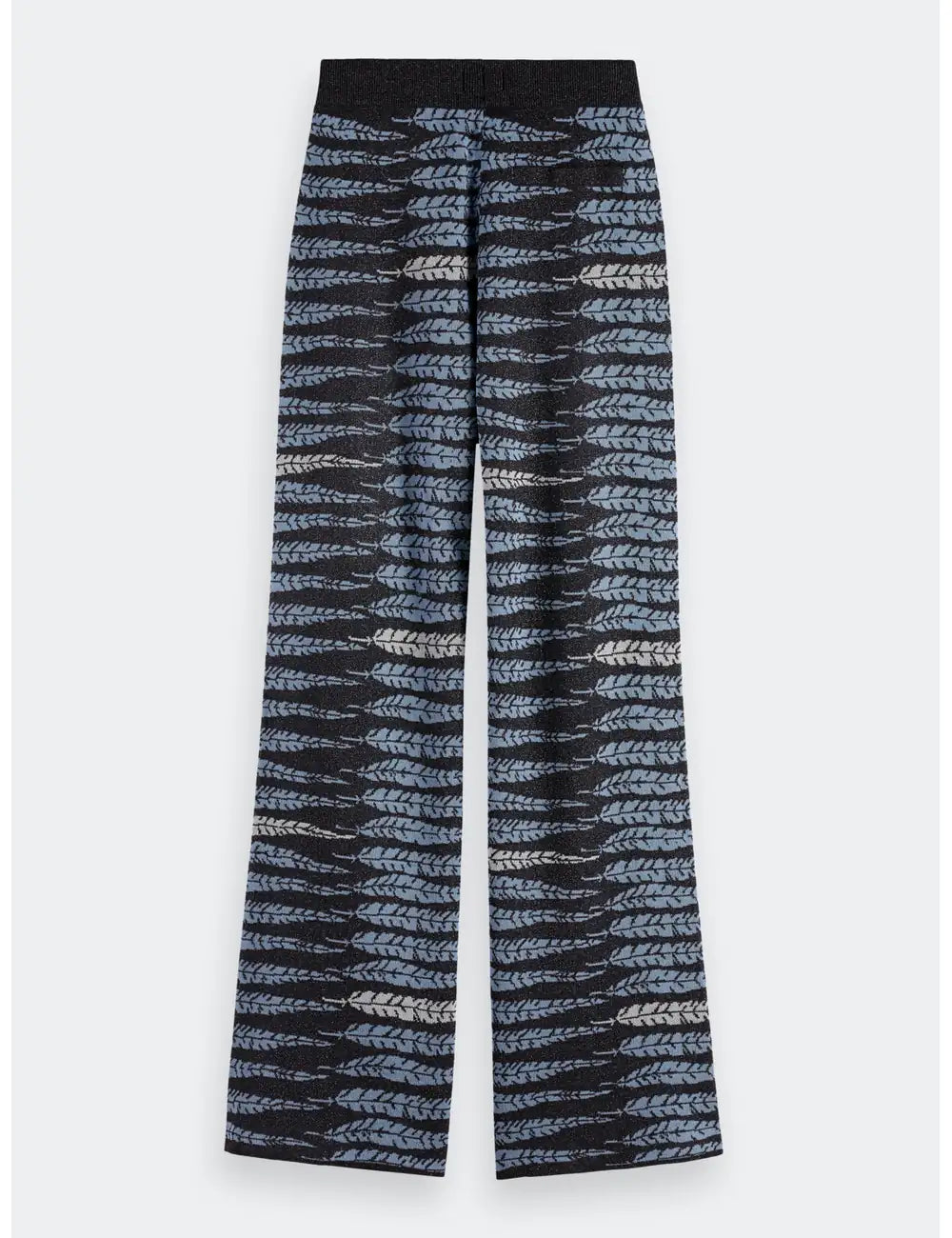 Lurex Jacquard Trousers flat lay back view by Scotch & Soda