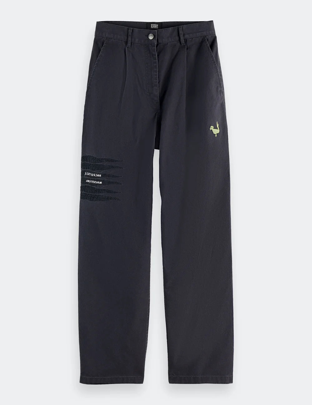 Wide Leg Pants flat lay front view by Scotch & Soda