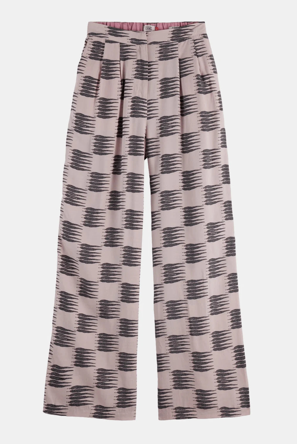 High Rise Wide Leg Pyjama Pants Image 3 - Scotch & Soda