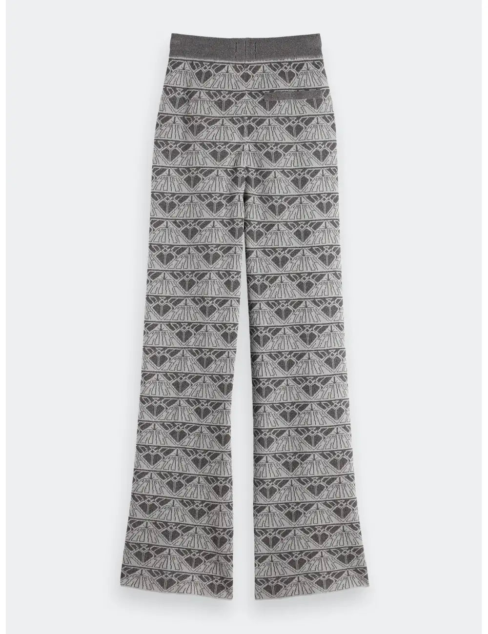 Monogram Jacquard Trousers flat lay back view by Scotch & Soda
