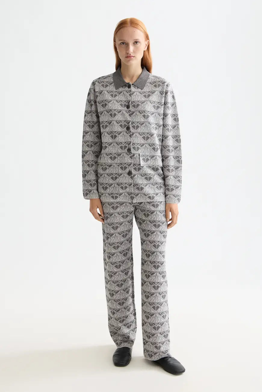 Monogram Jacquard Trousers flat lay front view by Scotch & Soda