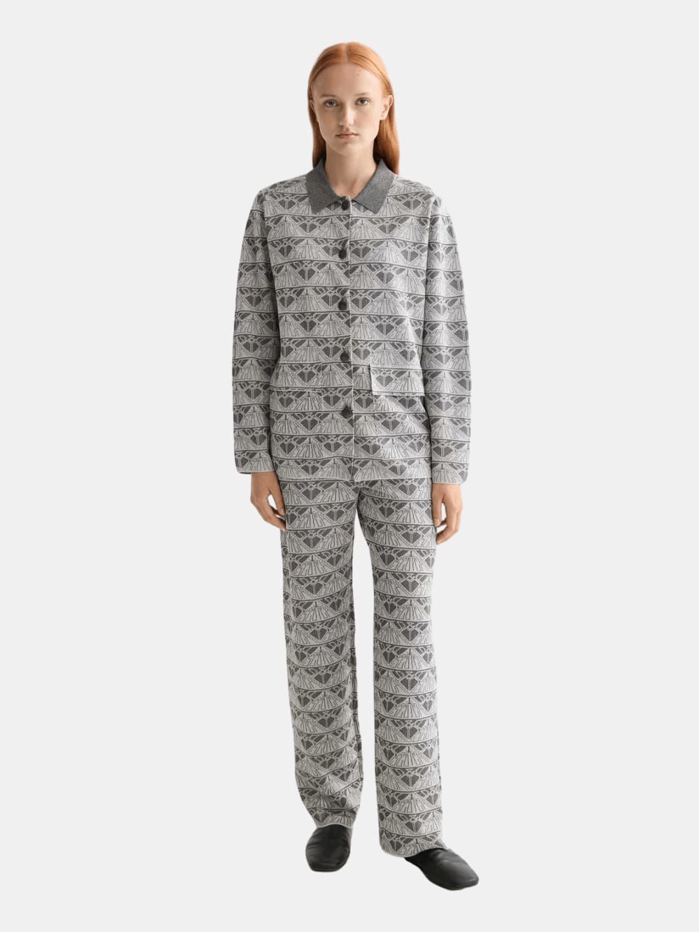 Monogram Jacquard Knitted Trousers - Scotch & Soda