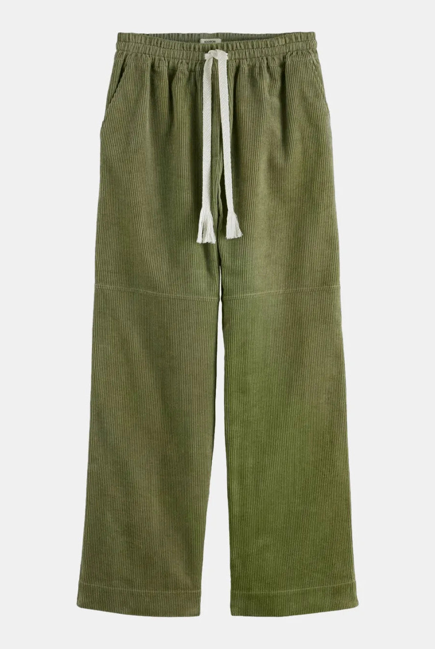 noa-high-rise-wide-leg-pull-on-pant front view by Scotch & Soda
