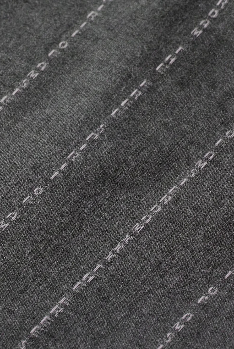 quinn-pinstripe-mid-rise-pleat-front-wide-leg-pant detail shot by Scotch & Soda