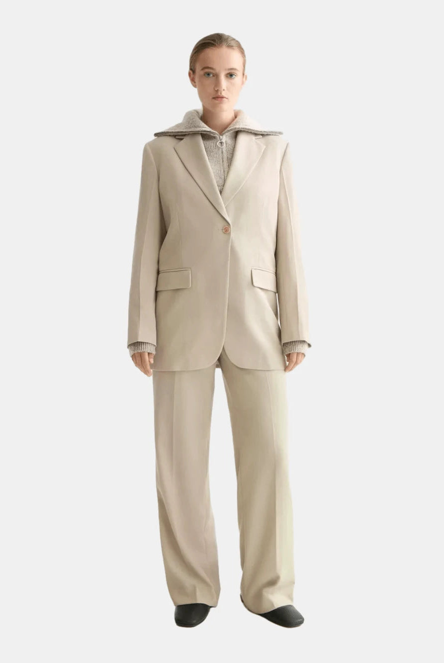 High Rise Wide Leg Gabardine Pant - Scotch & Soda