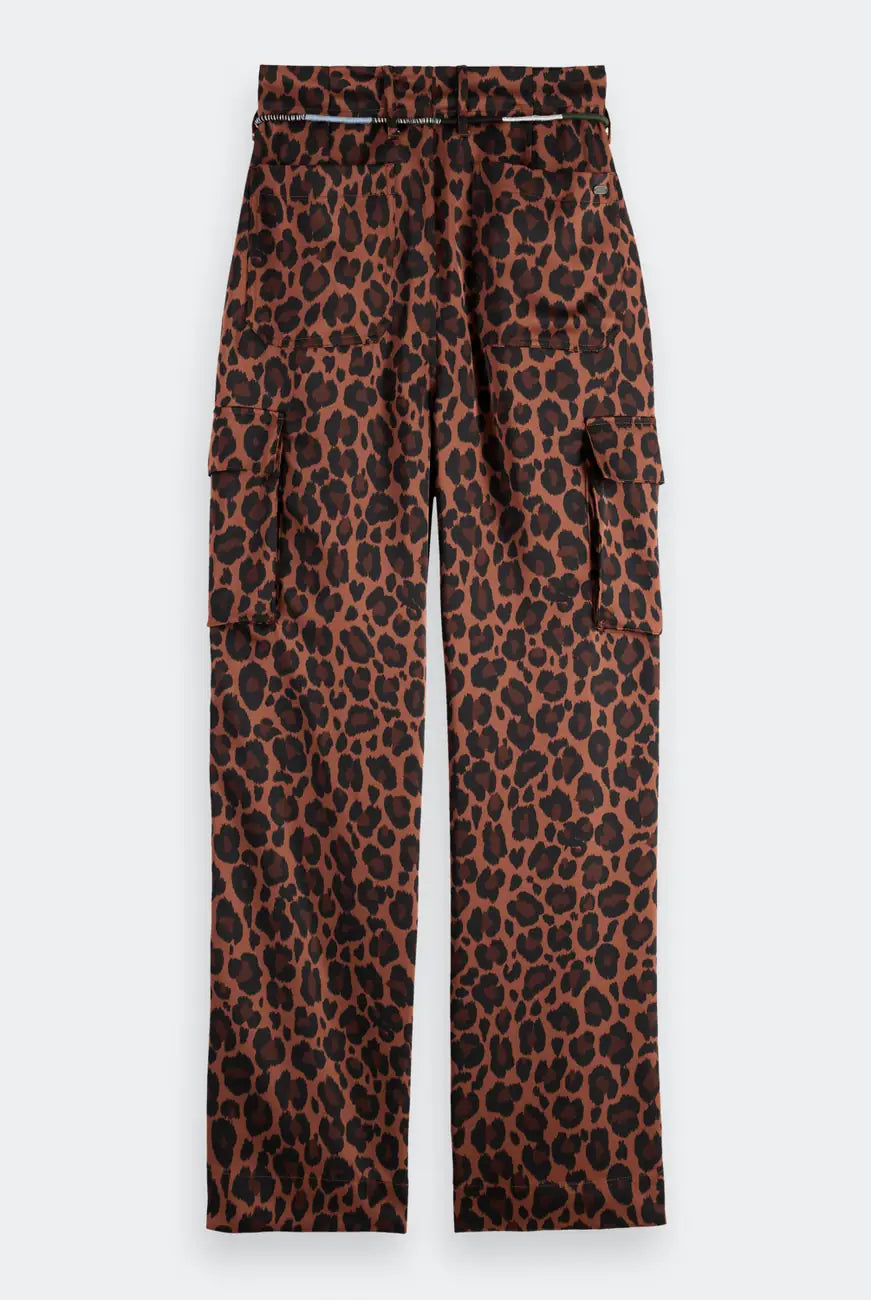 Satin Cargo Pant flat lay back view by Scotch & Soda