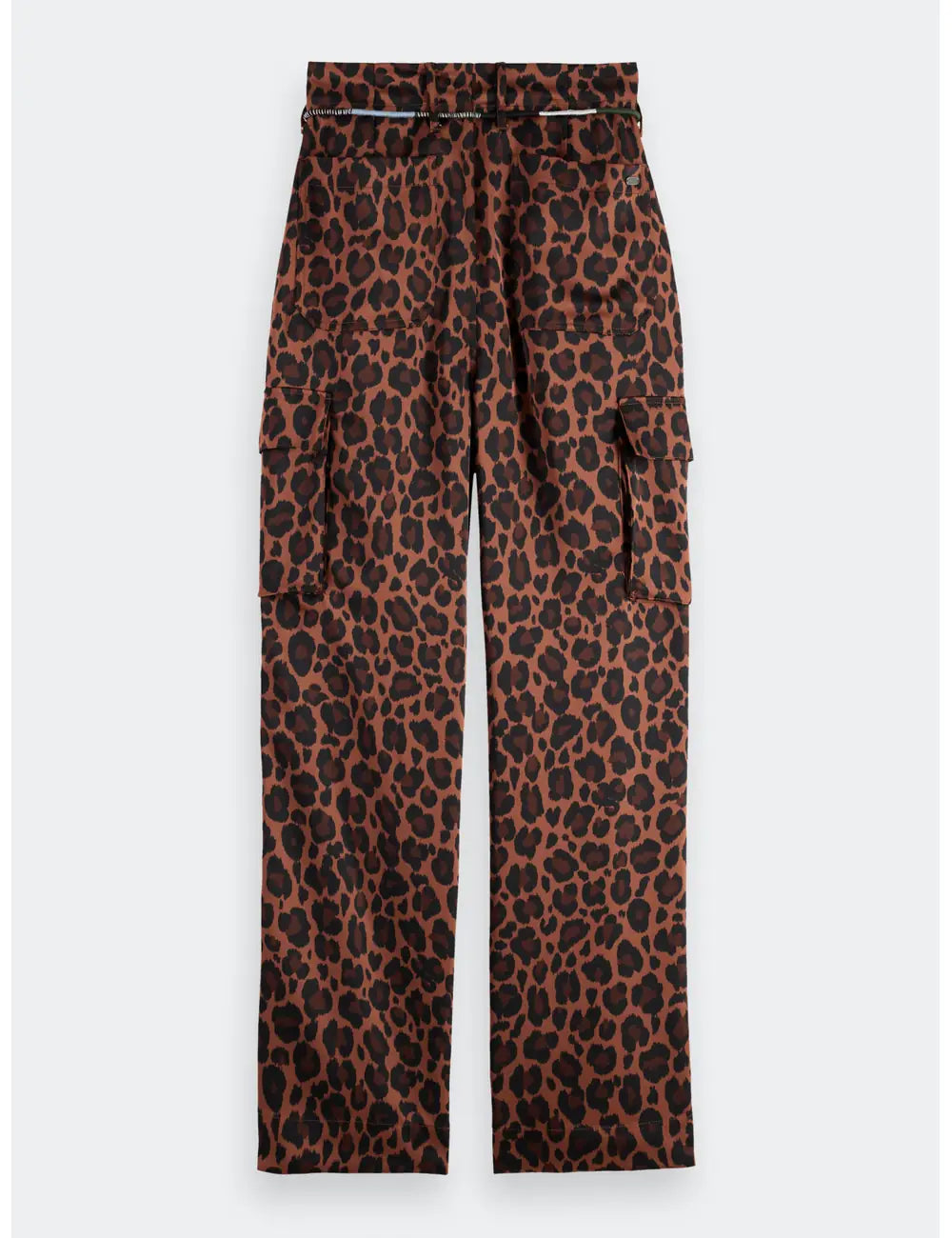 Satin Cargo Pant flat lay back view by Scotch & Soda