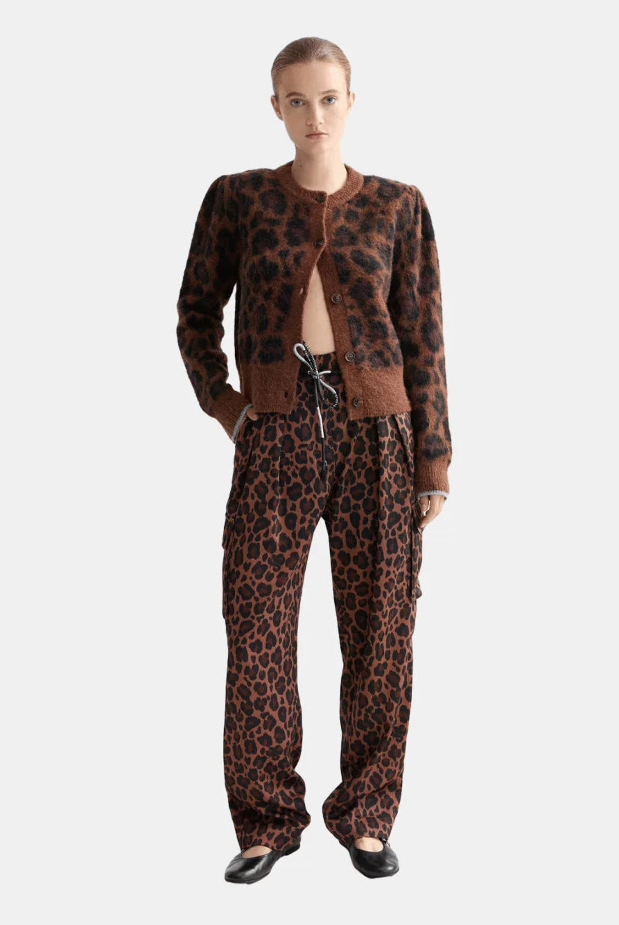 Faye High-Rise Tapered Leg Satin Cargo Pant - Scotch & Soda