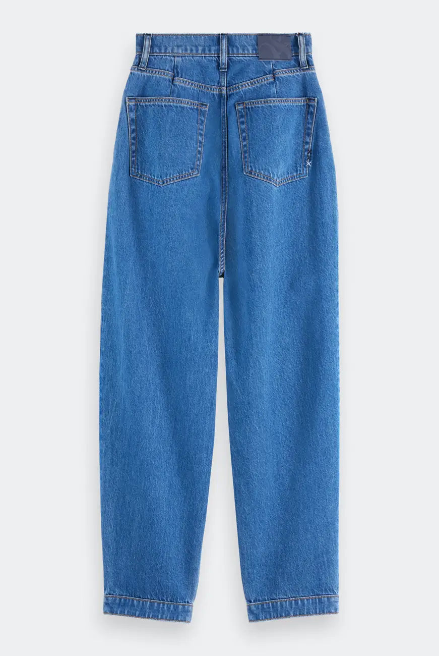 Flux Loose Jeans flat lay back view by Scotch & Soda