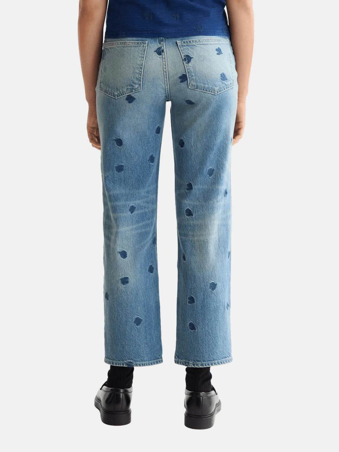 Sky Straight Jeans Falling Leaves Image 4 - Scotch & Soda