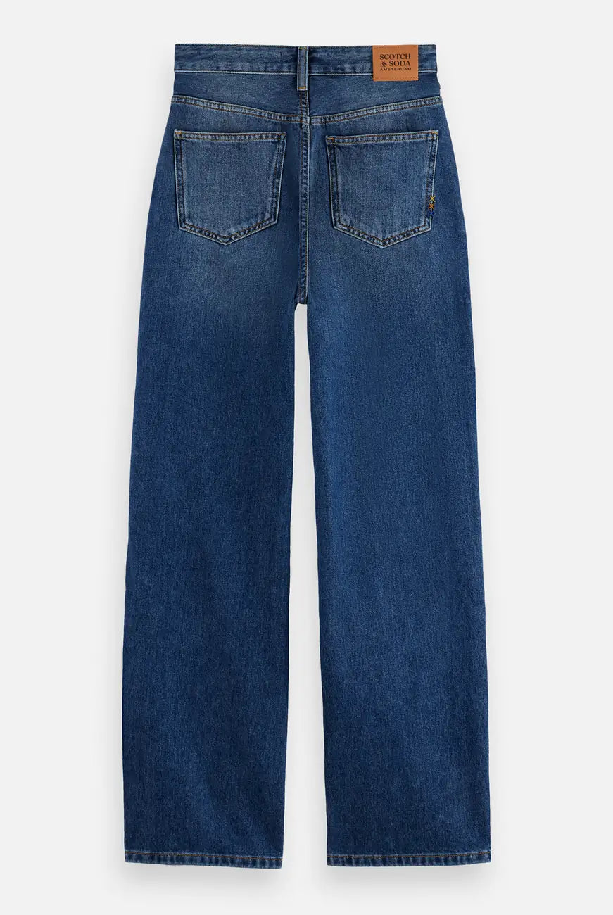Ripple Straight Jeans flat lay back view by Scotch & Soda
