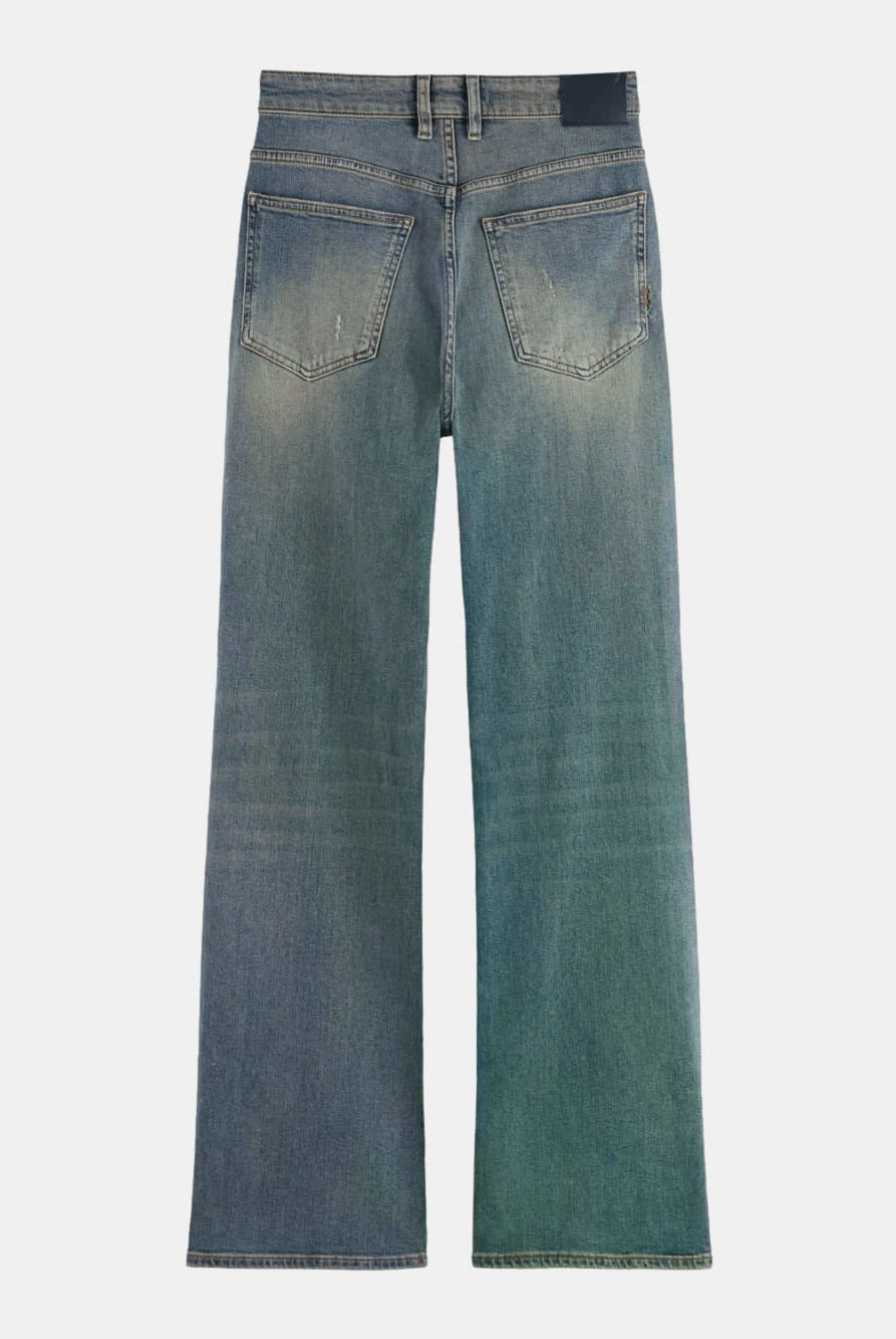 the-glow-bootcut-jeans-dirty-bertie back view by Scotch & Soda