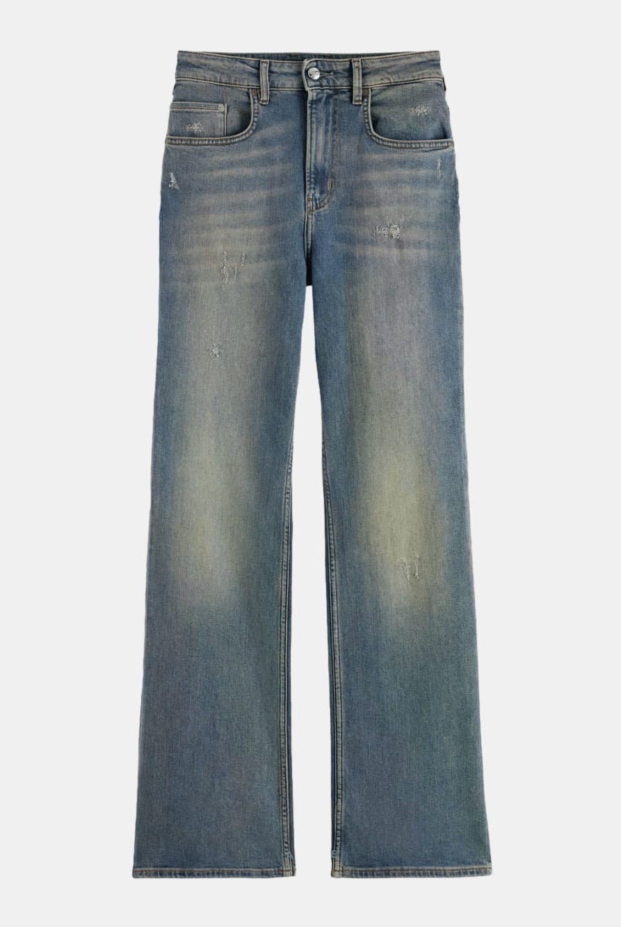 the-glow-bootcut-jeans-dirty-bertie front view by Scotch & Soda