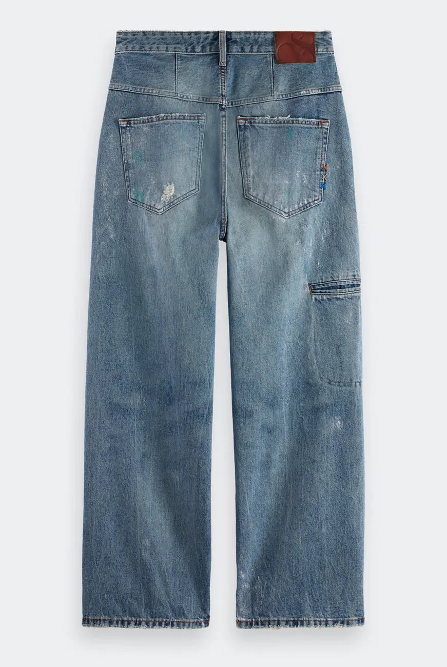 Deep Loose Jeans flat lay back view by Scotch & Soda