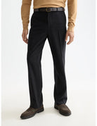 Relaxed Straight Chino close-up on model showing fit and detail by Scotch & Soda
