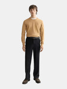Core Relaxed Straight Fit Cool-Wool Blend Chino (Black) - Scotch & Soda
