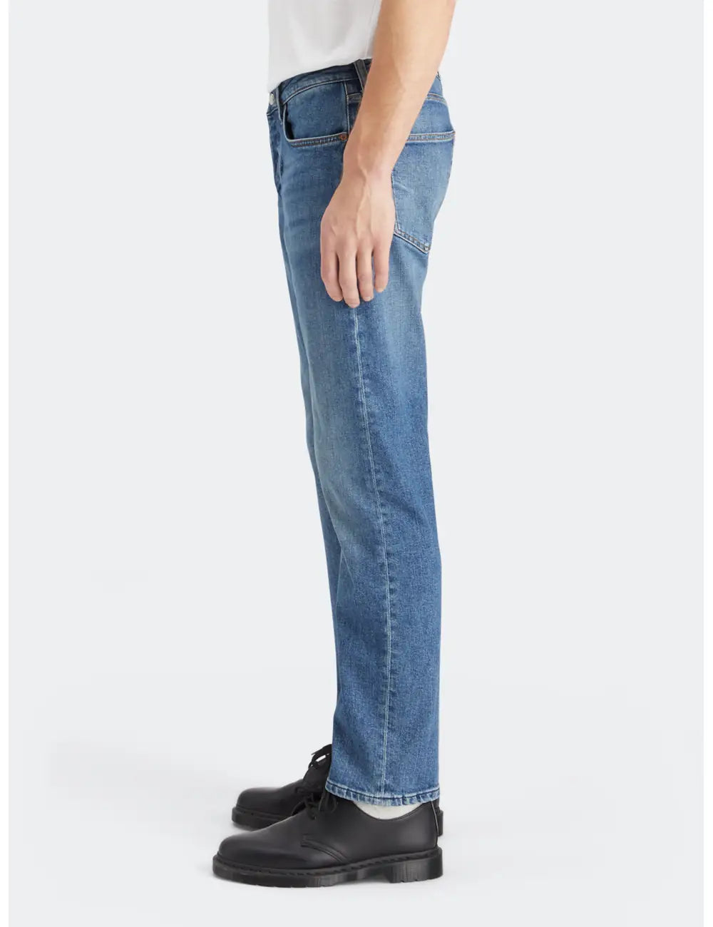 Straight Fit Jeans detail shot showing fabric and craftsmanship by Scotch & Soda