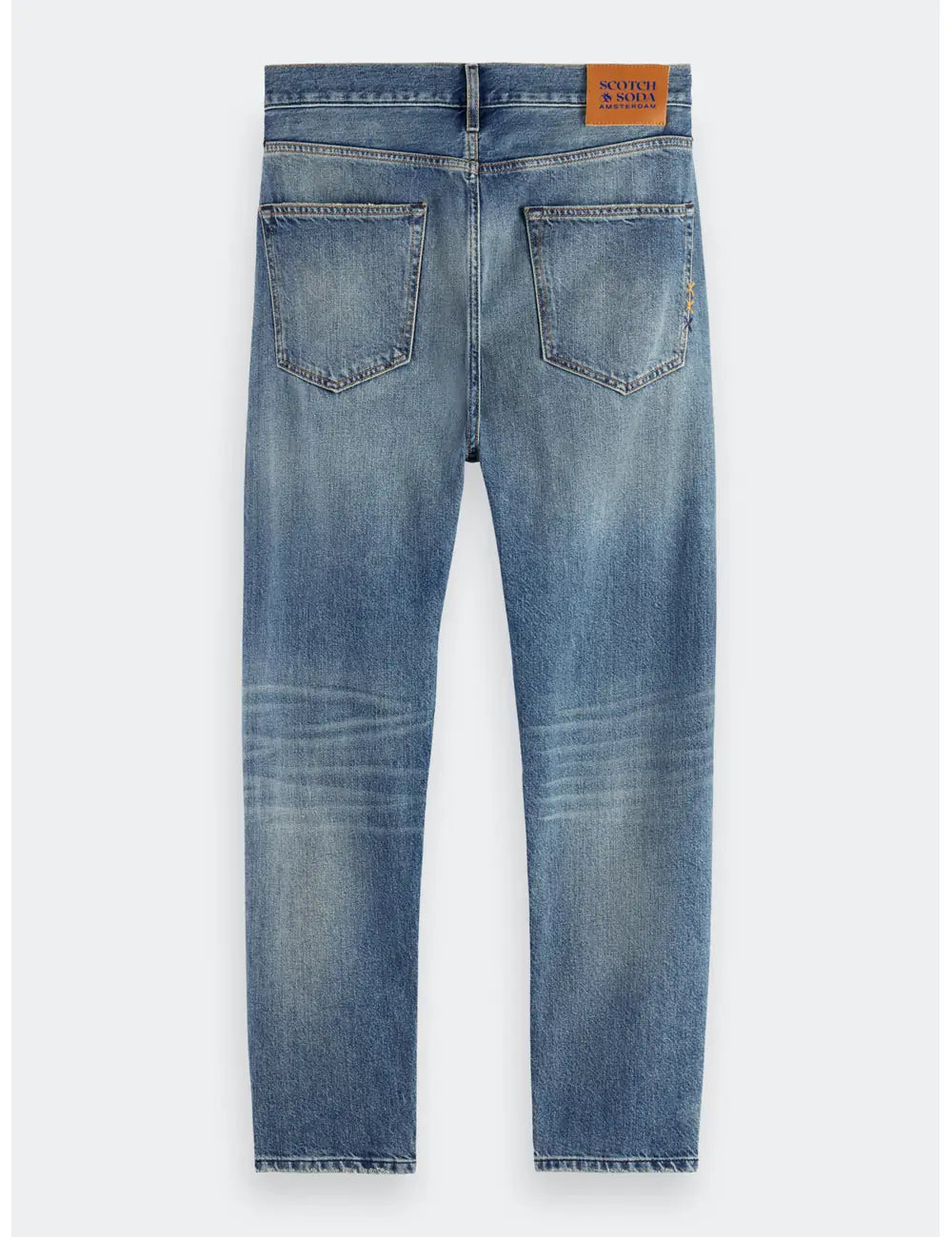 Loose Tapered Jeans flat lay back view by Scotch & Soda