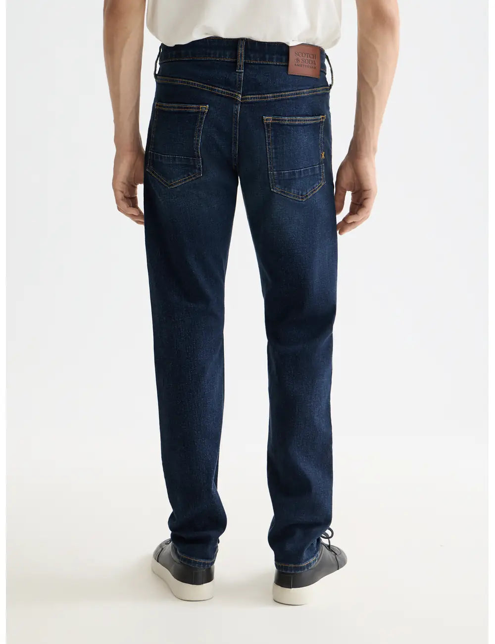 Ralston Slim Jeans detail shot showing fabric and craftsmanship by Scotch & Soda