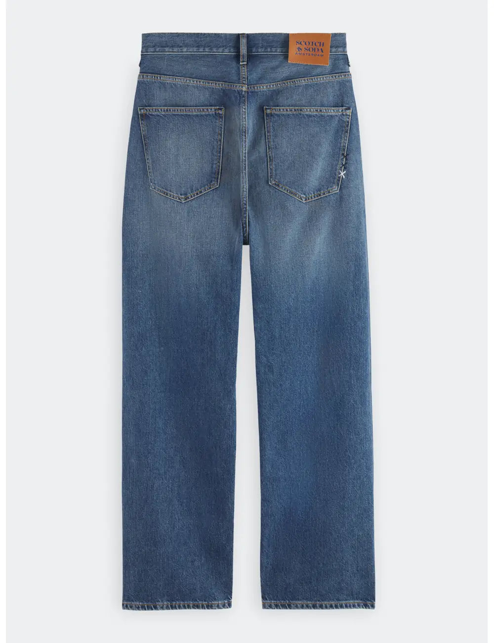Core Pitch Jeans flat lay back view by Scotch & Soda