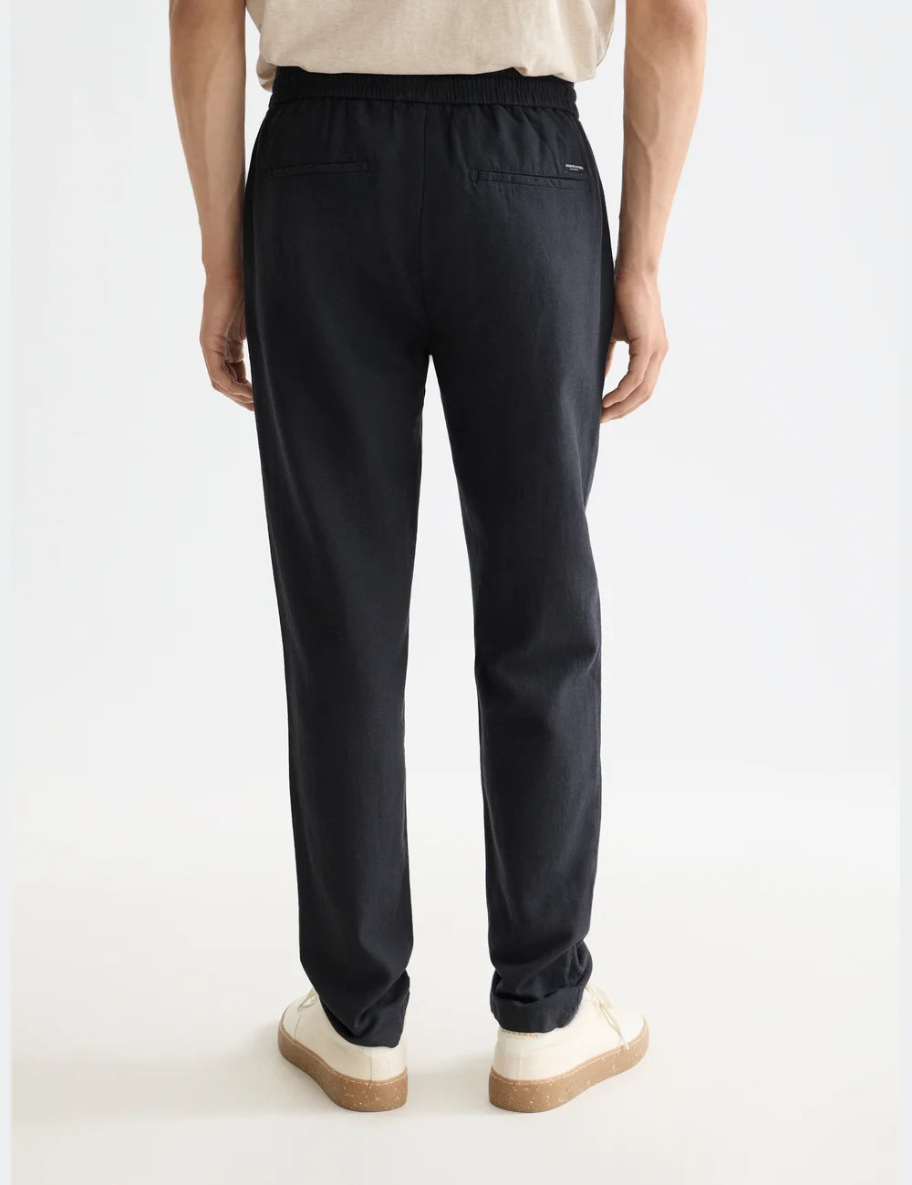 Twill Jogger Pants detail shot showing fabric and craftsmanship by Scotch & Soda