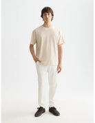 Twill Jogger Pants full model shot showing overall fit by Scotch & Soda