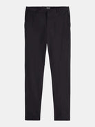 core-irving-cool-wool-blend-chino-black front view by Scotch & Soda