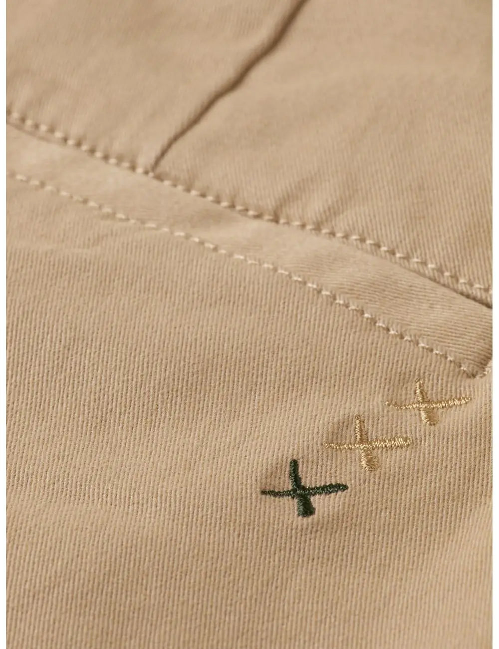 Close-up of fabric detail.