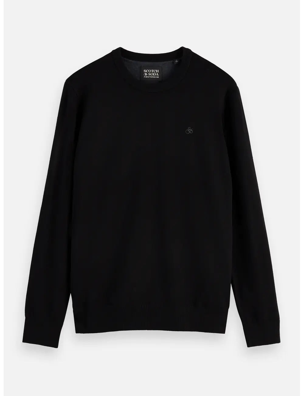 Viscose Pullover Crewneck flat lay front view by Scotch & Soda