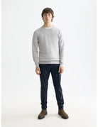 Viscose Pullover Crewneck full model shot showing overall fit by Scotch & Soda