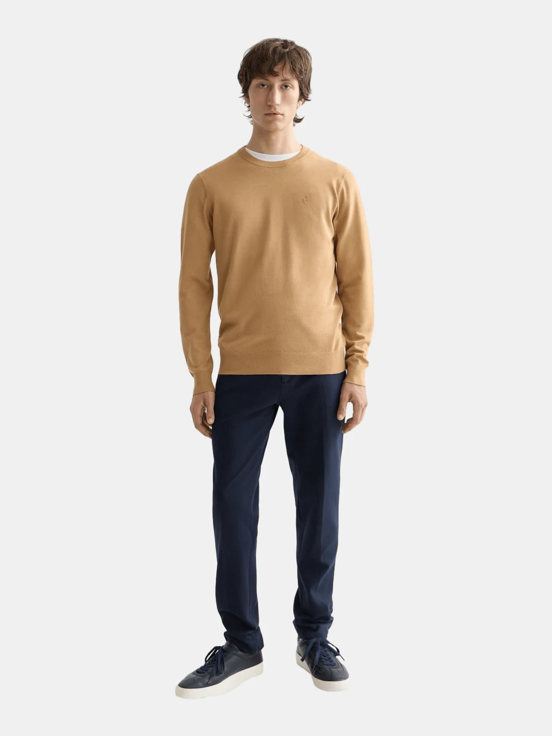 Core - Viscose Pullover Crewneck (Medium Beige) - Scotch & Soda