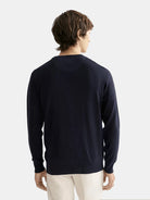 core-viscose-pullover-crewneck-night back view by Scotch & Soda