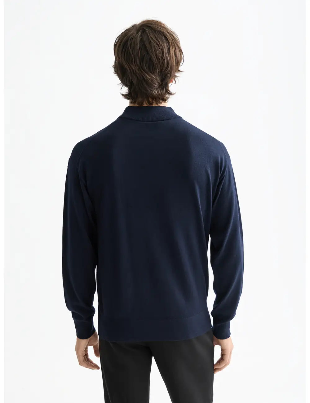 Mock Neck Pullover detail shot showing fabric and craftsmanship by Scotch & Soda