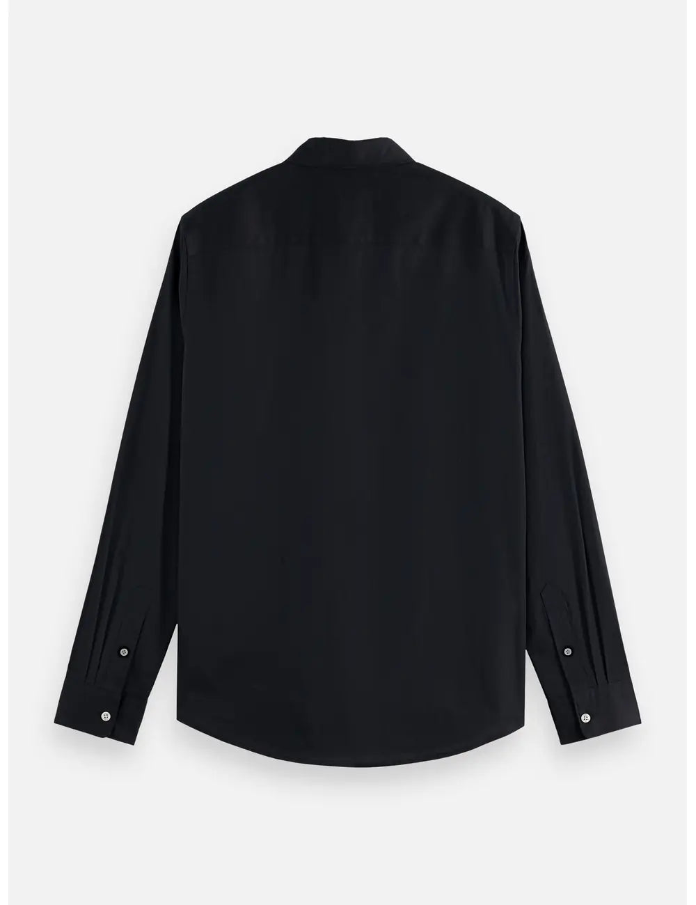 Poplin Solid Shirt flat lay back view by Scotch & Soda