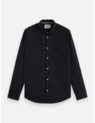 Poplin Solid Shirt flat lay front view by Scotch & Soda
