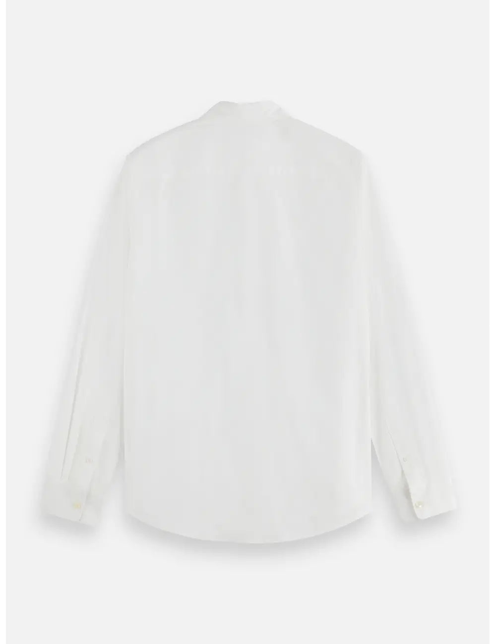 Poplin Solid Shirt flat lay back view by Scotch & Soda