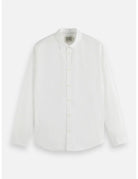 Poplin Solid Shirt flat lay front view by Scotch & Soda